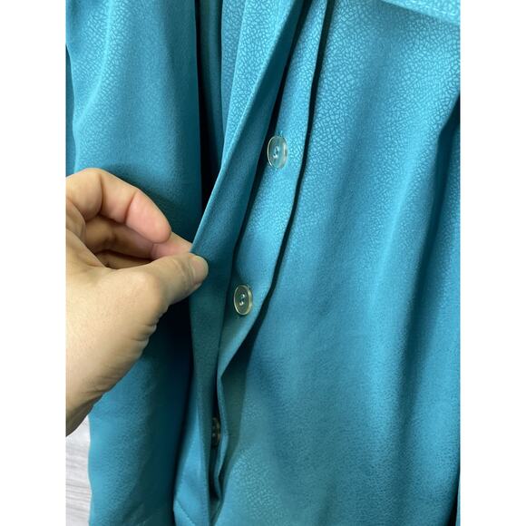 Vintage Tanner Dress Womens 6 Belted Long Sleeve Shirt Dress Pockets USA 80s - Picture 7 of 11